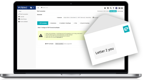 Briefe Online Versenden Schnell Einfach Mit Eclipso Post Office