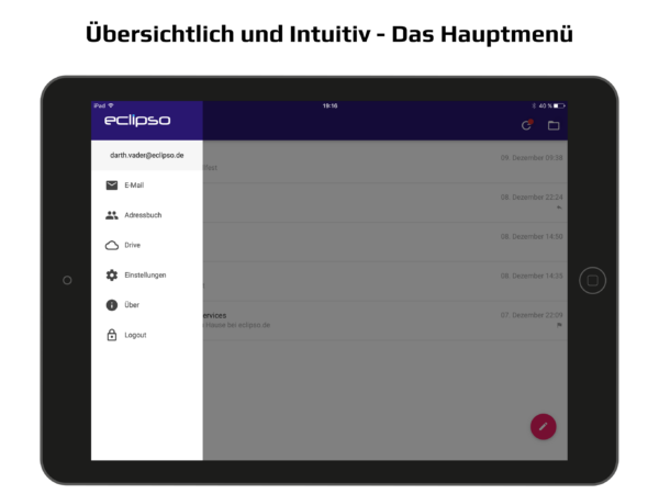 Unsere eclipso Mail & Cloud App für iOS ist endlich da!