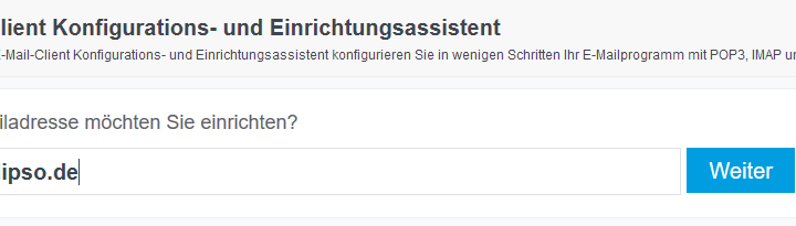Der E-Mail-Client Konfigurations- und Einrichtungsassistent