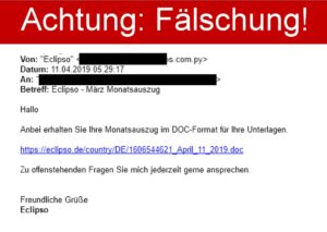 Gefälschte E-Mails