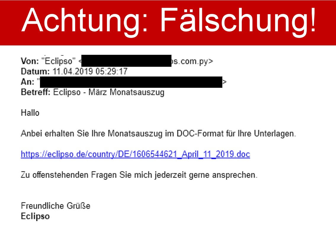 Gefälschte E-Mails
