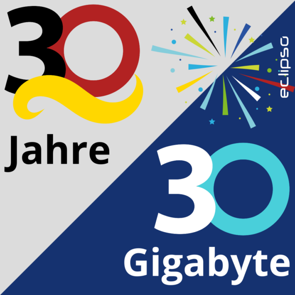 30 Jahre Deutsche Einheit - 30 GB Speicherplatz geschenkt.
