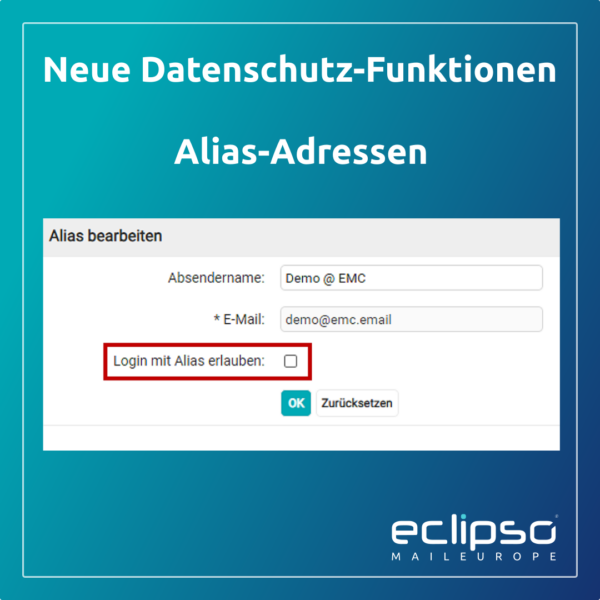 Alias login deaktivieren / erlauben