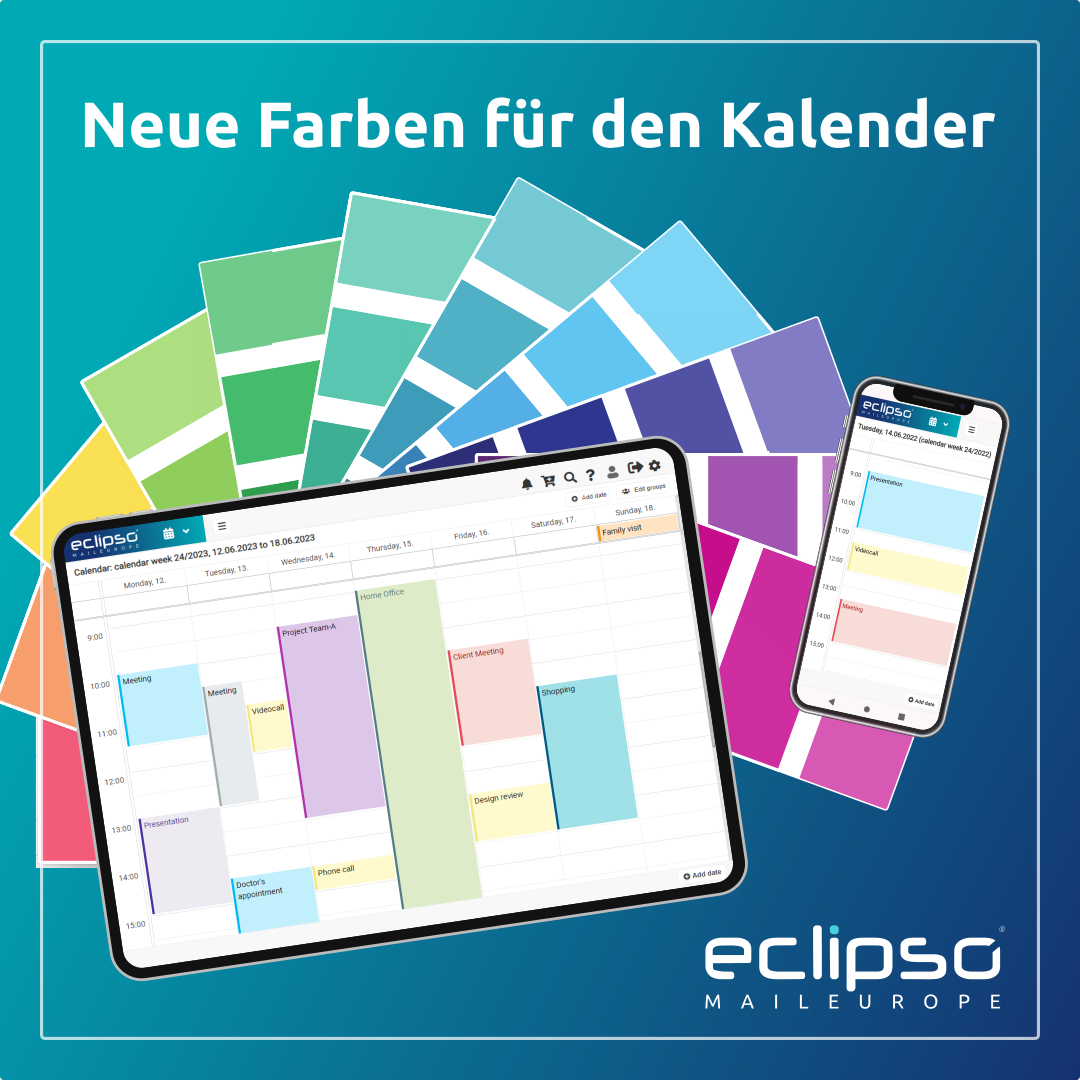 Neue Farben für den Kalender