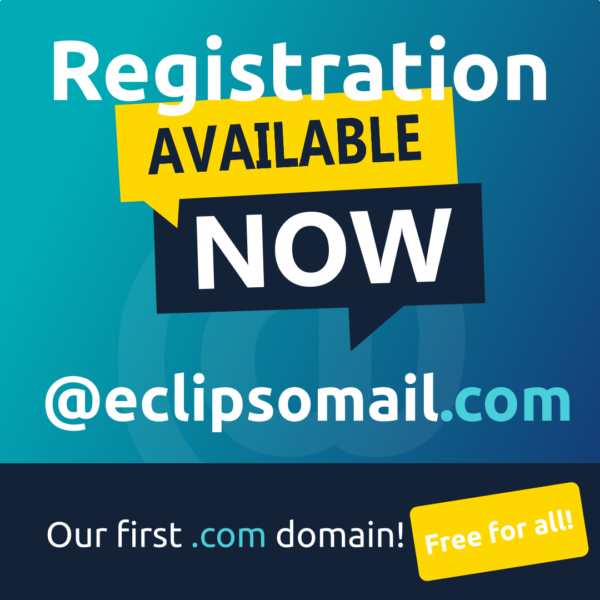 Neue Domain @eclipsomail.com