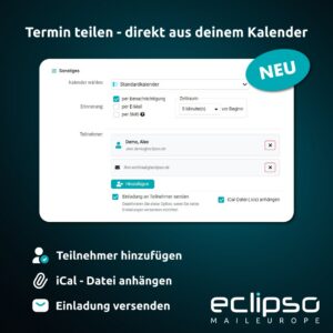 Share your event - simple with a click